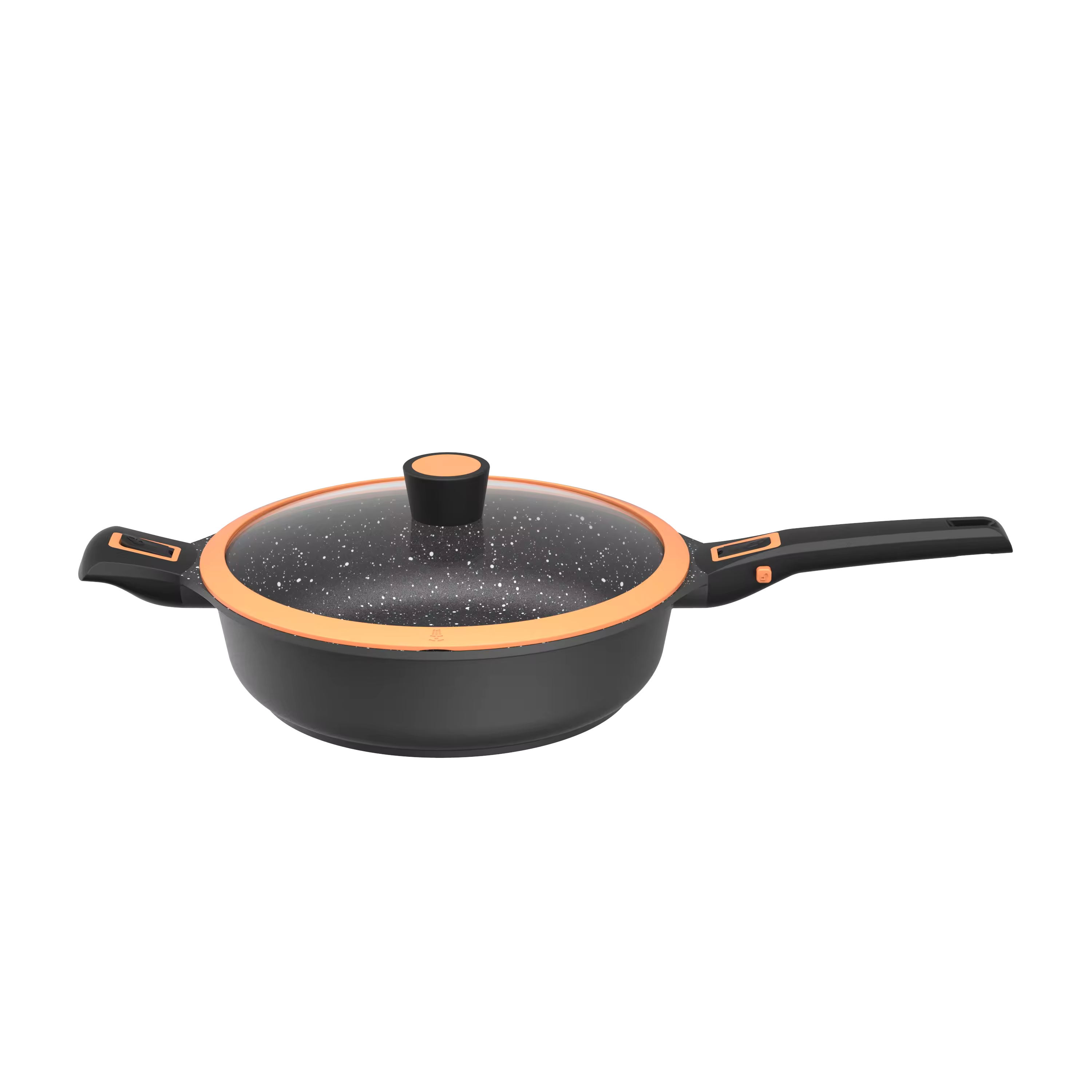 Leerpan aluminium sobadora de pota bochenek odlewany z aluminium, głębokie ciasto, maszyna do smażenia lodów, podwójna patelnia z pokrywką