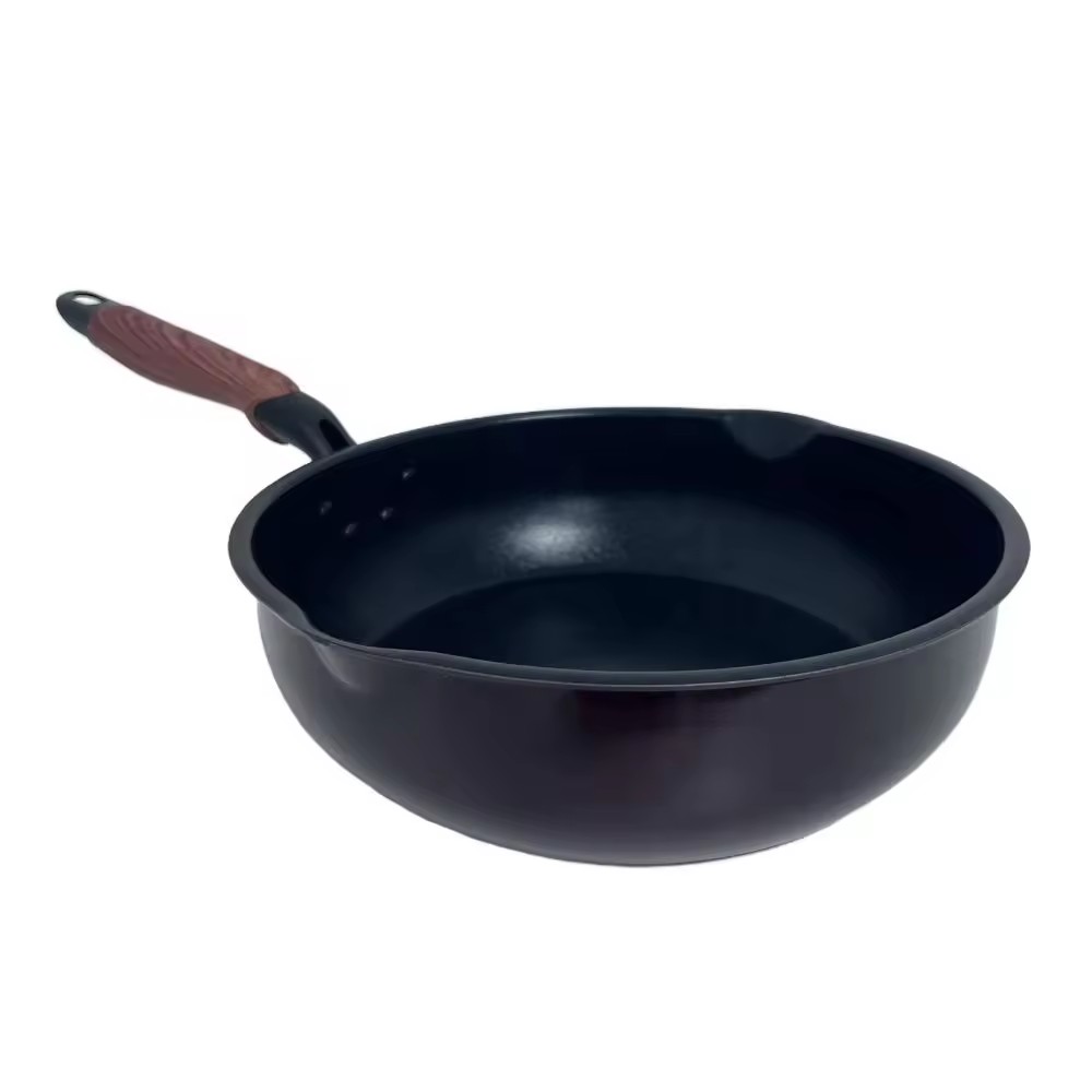 Kuchnia restauracyjna na świeżym powietrzu 20/24/28 cm Aluminiowe okrągłe patelnie do smażenia